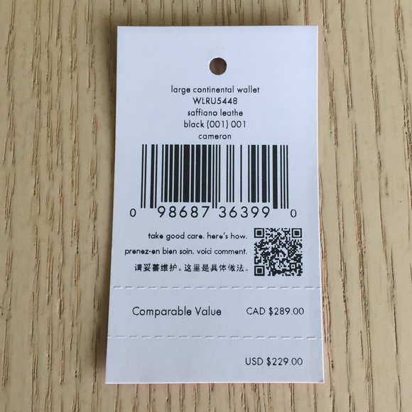 Kate Spade Cameron Black Leather Wallet - Picture 11 of 12